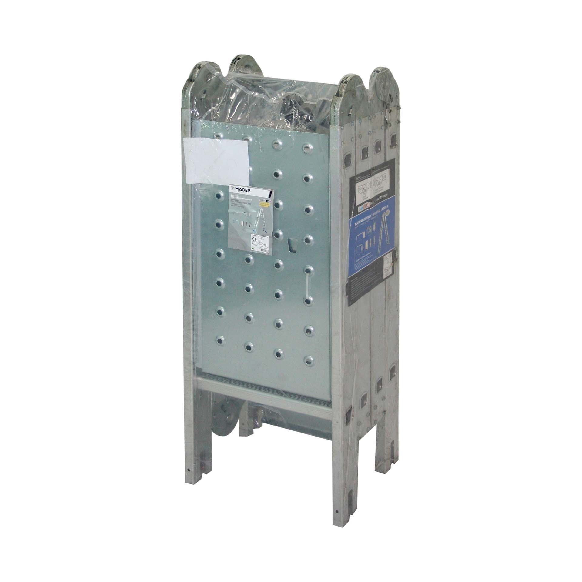 Escada Articulada Multiusos com Plataforma 4x3 Degraus Mader