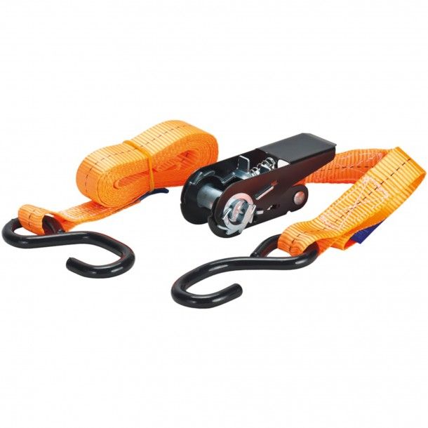 Cinta com Roquete + Gancho "S" 25mm 3M Macfer Cinta com Roquete + Gancho "S" 25mm 3M Macfer