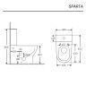 Conjunto Sanita Sparta + Tampo Soft Close + Tanque Entrada Inferior Aquore Conjunto Sanita Sparta + Tampo Soft Close + Tanque Entrada Inferior Aquore