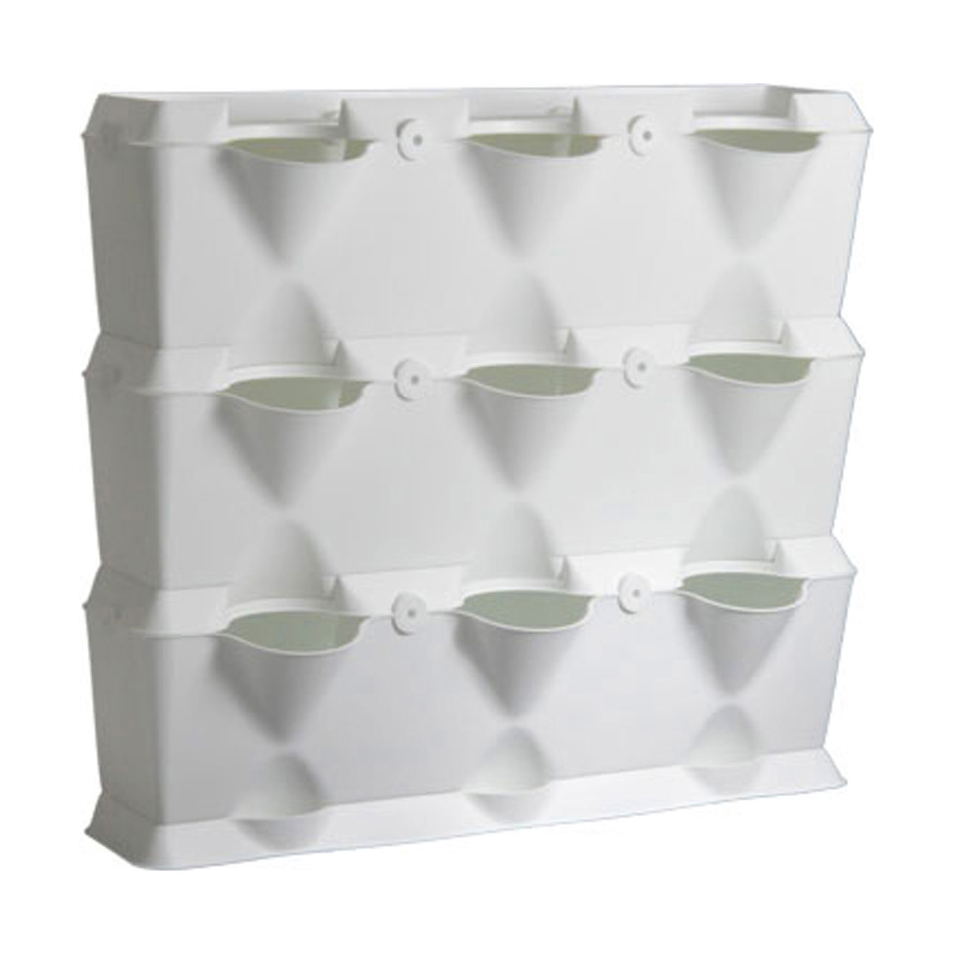Horta Vertical 9 Vasos Branco Minigarden