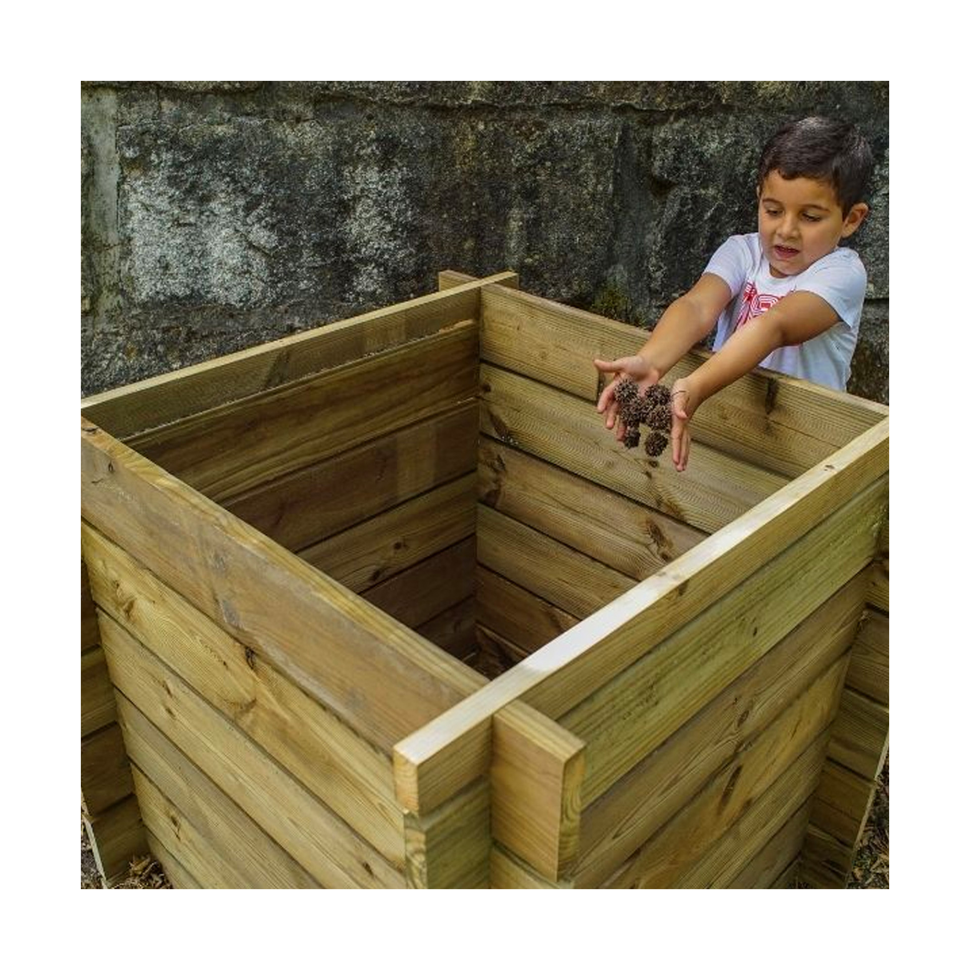 Caixa de Compostagem 100x100x100cm Tosca