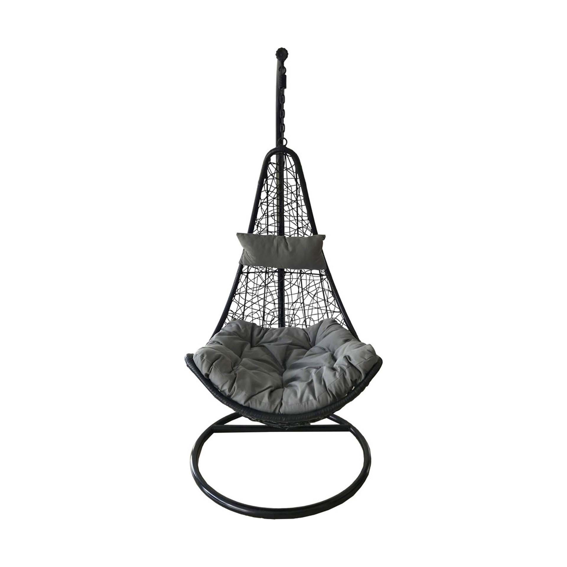 Cadeira de Baloiço Suspensa Rattan 195x95cm Delba