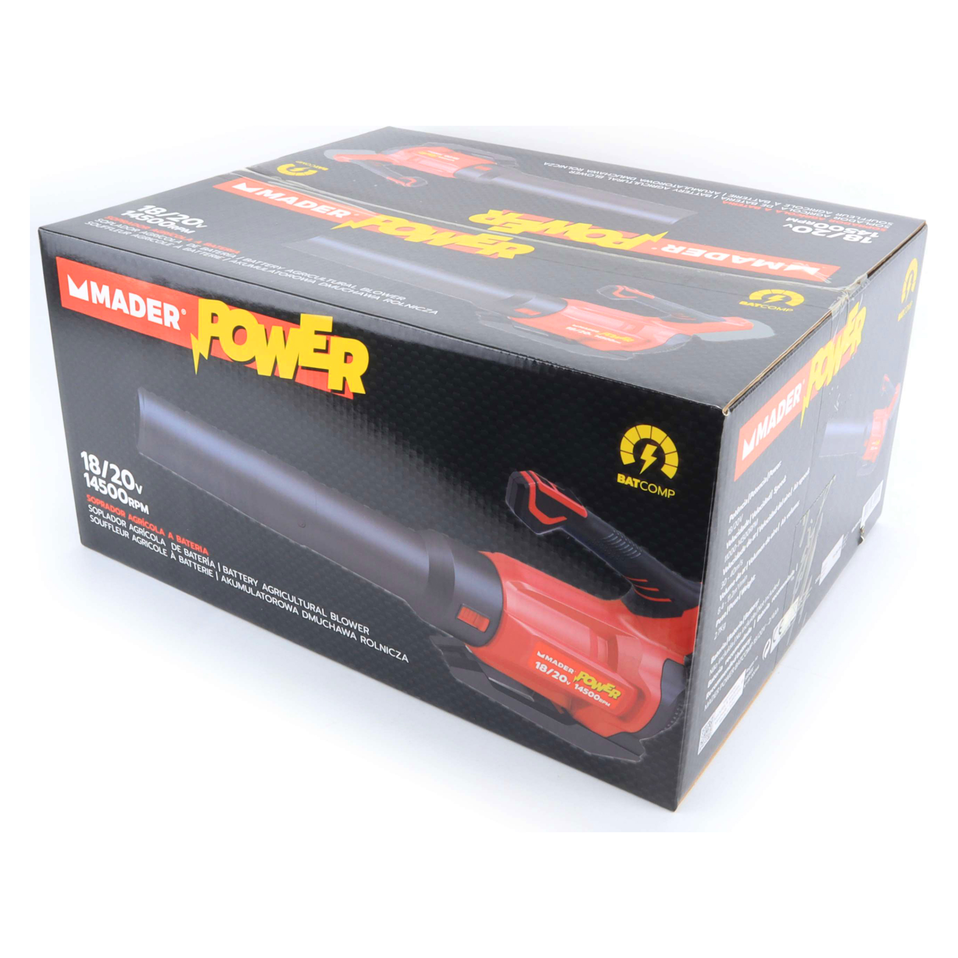 Soprador sem Bateria 18/20V 13.8m3/min Mader