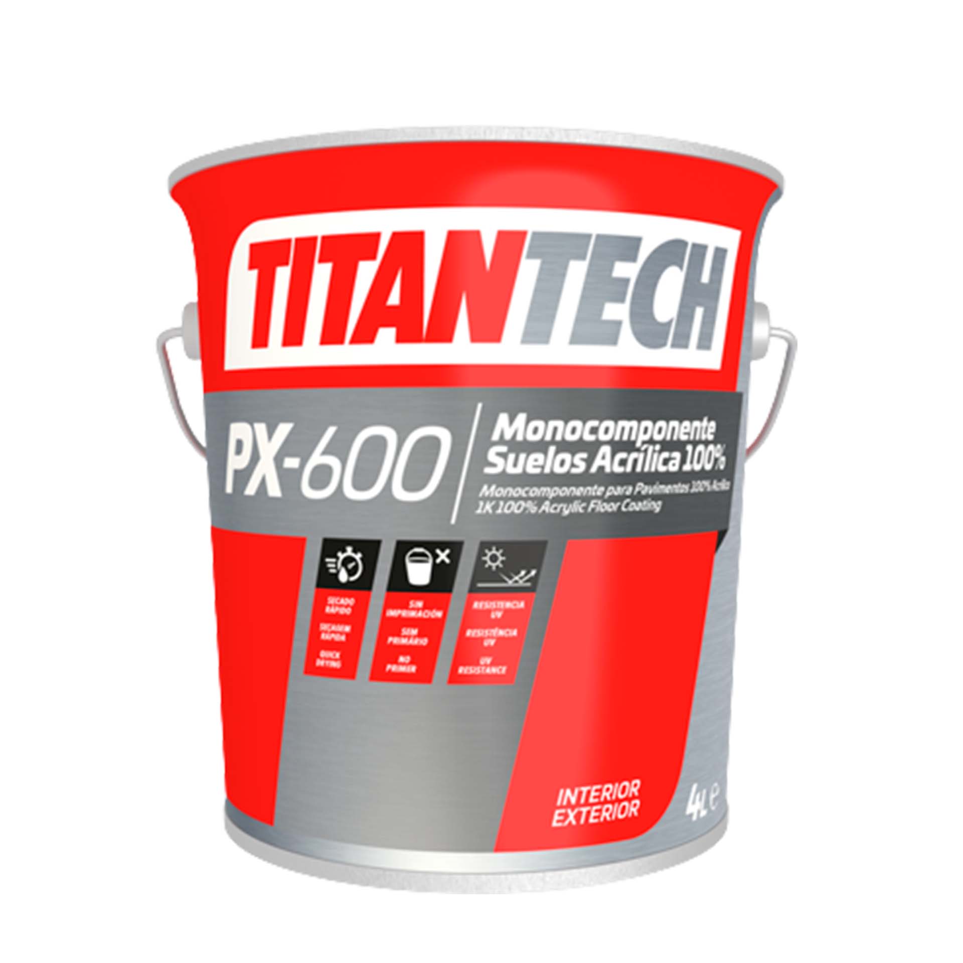 Tinta Marcação Pavimento Acrílica PX-600 Branca 4L Titan Tech
