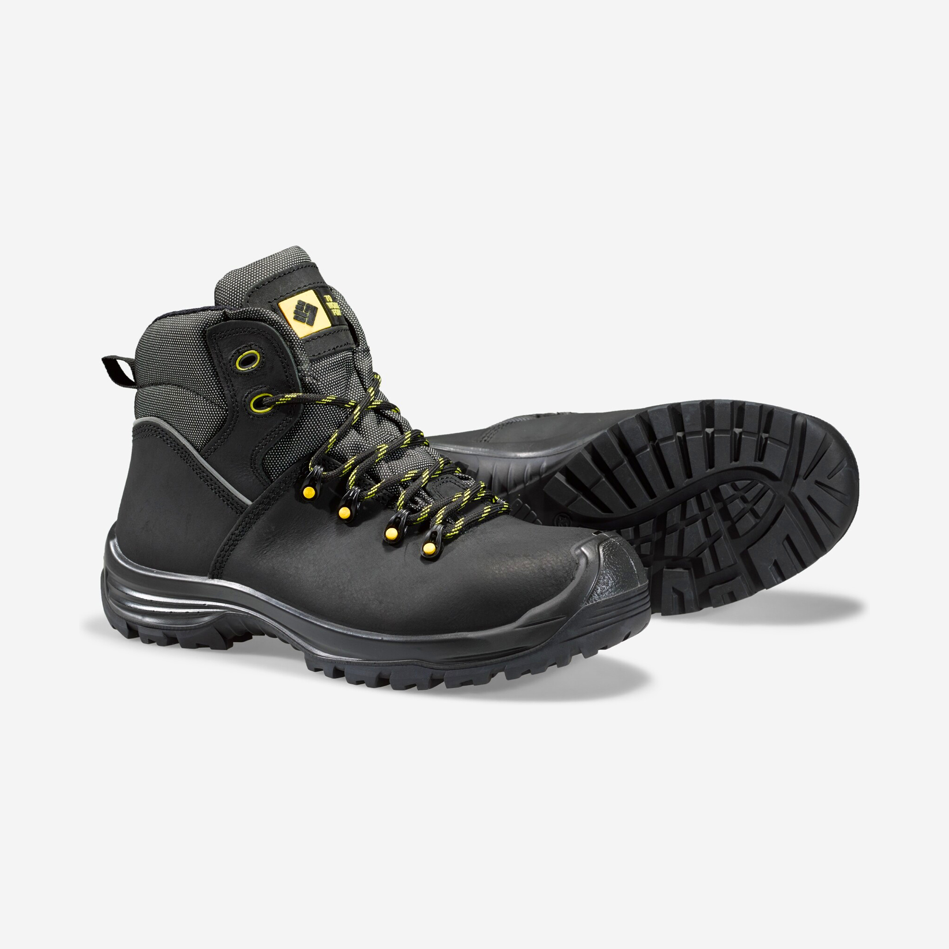 Bota de Trabalho Pele Preta com Biqueira de Carbono Nurburgring S3 ToWorkFor