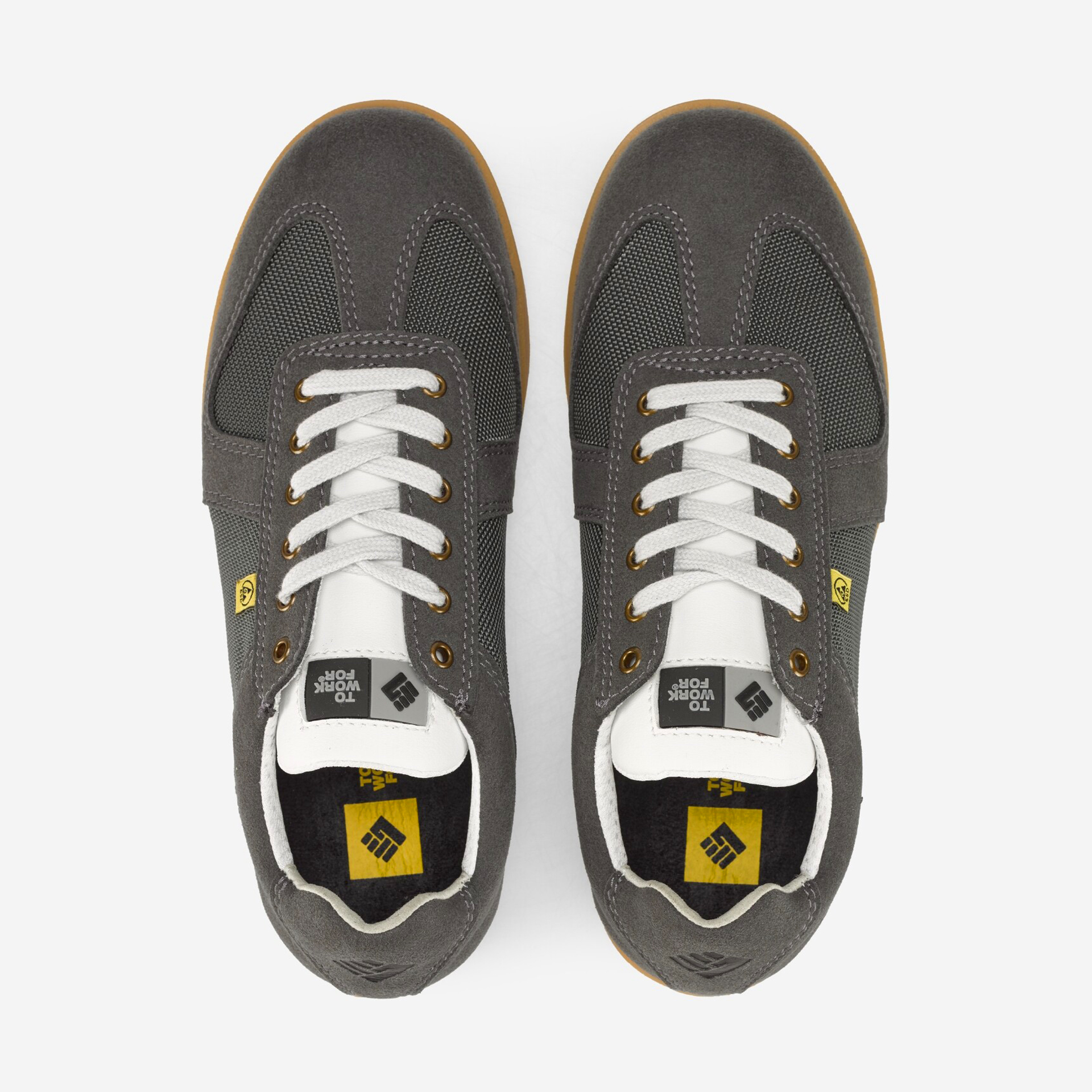 Sapato de Segurança Cinza com Biqueira de Aço BoardSlide S3 ToWorkFor