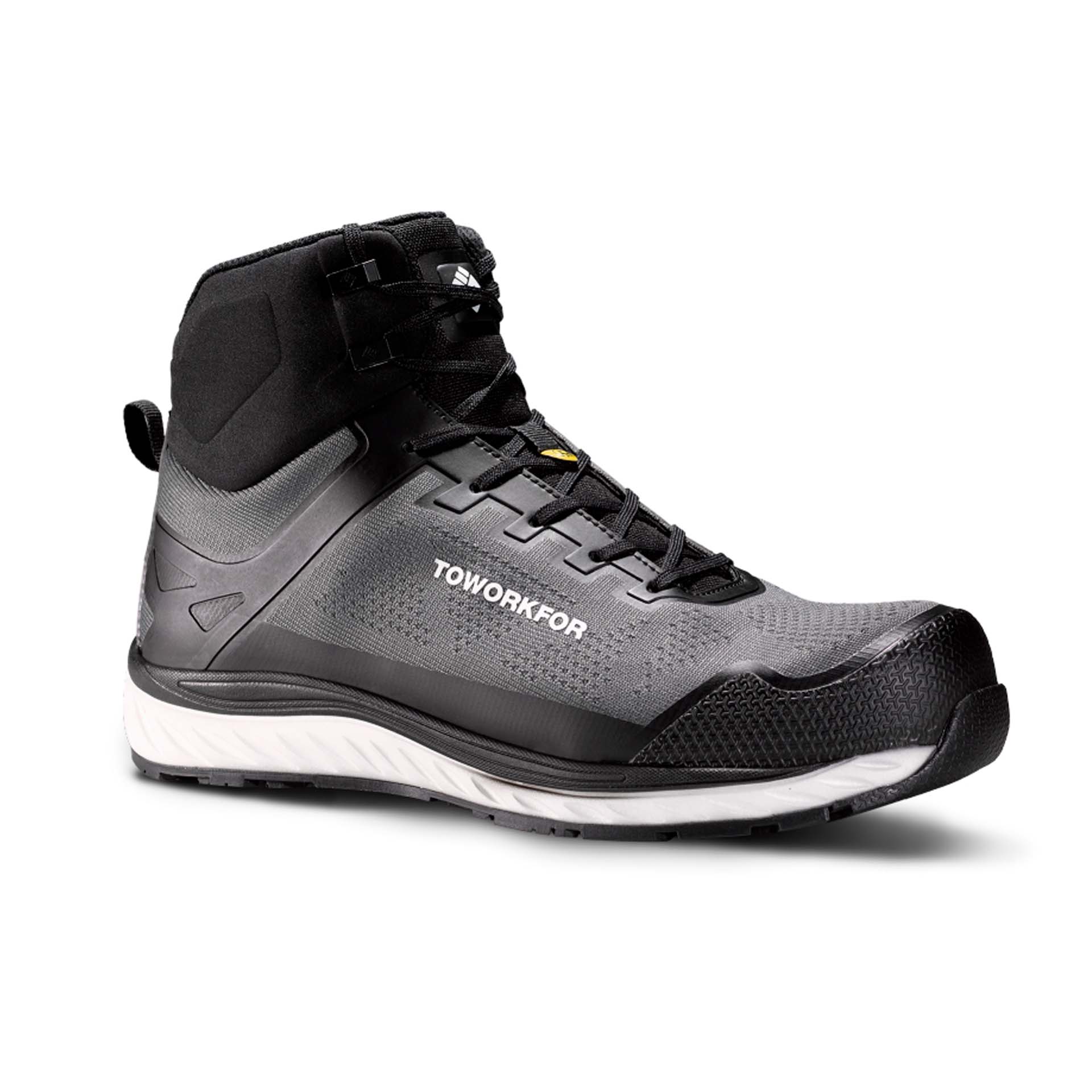Bota de Trabalho TPU Cinza com Biqueira de Alumínio Super Set Boot Grey ToWorkFor