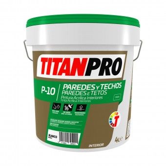 Tinta Acrlica P10 Branco 4L Titan Pro