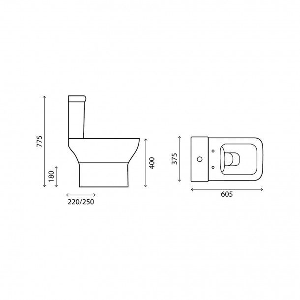 Sanita Ultra com Tanque e Tampo Rubicer