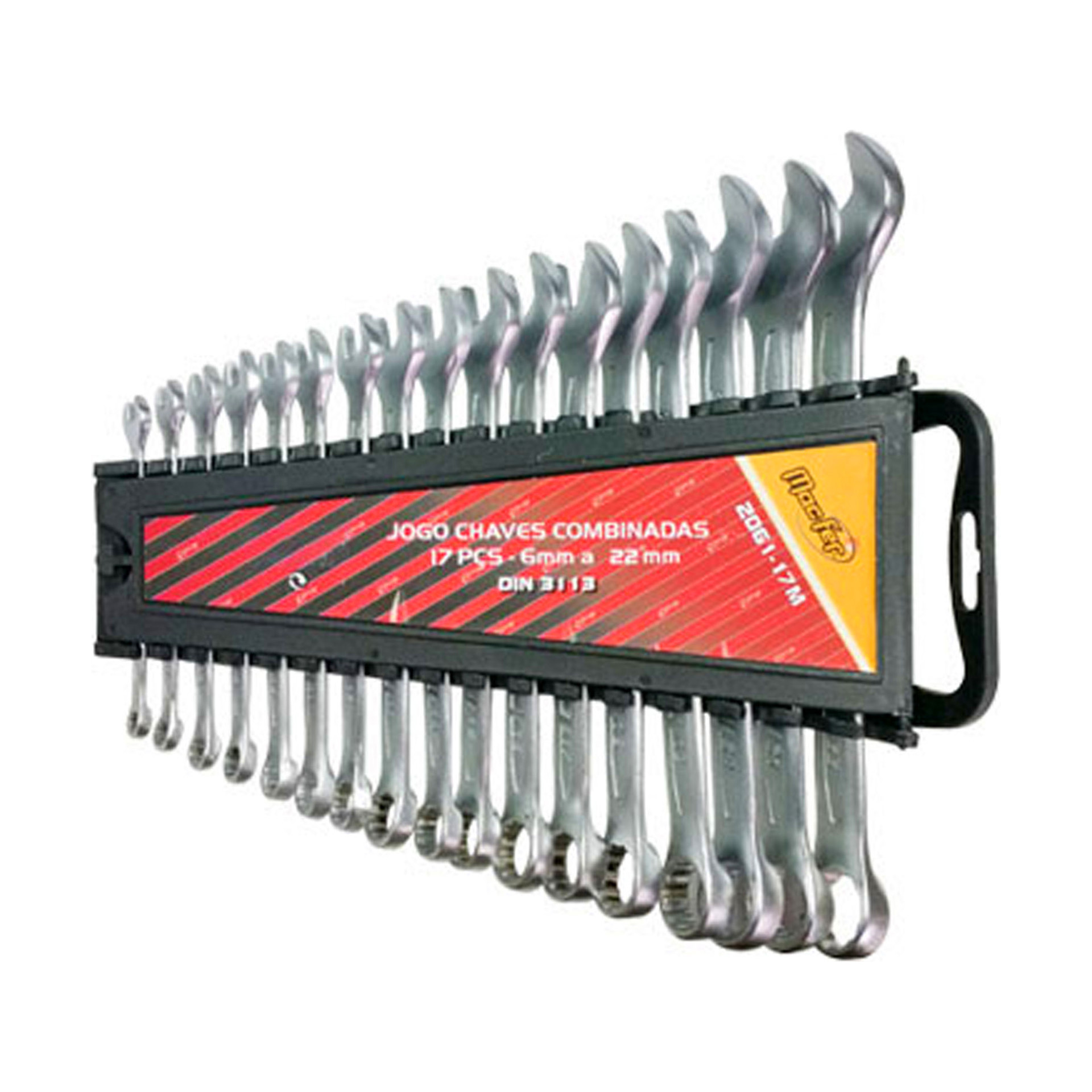 Jogo de 17 Chaves Boca Luneta Macfer 6-22mm