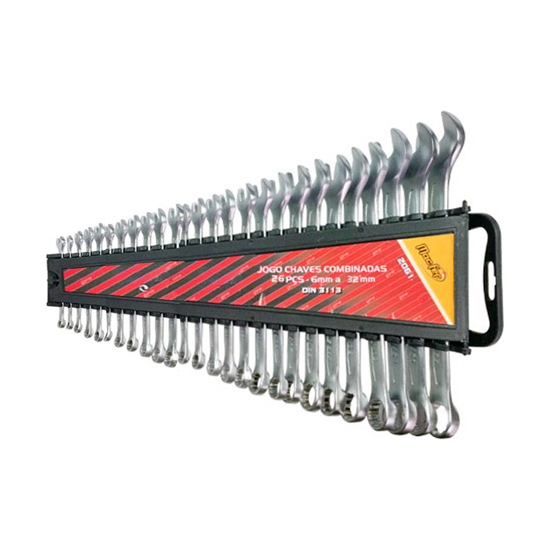 Jogo de 26 Chaves Boca Luneta Macfer 6-32mm