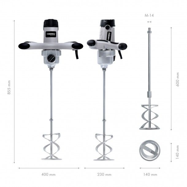 Misturador Elétrico 1600W WK400130 Werku Misturador Elétrico 1600W WK400130 Werku