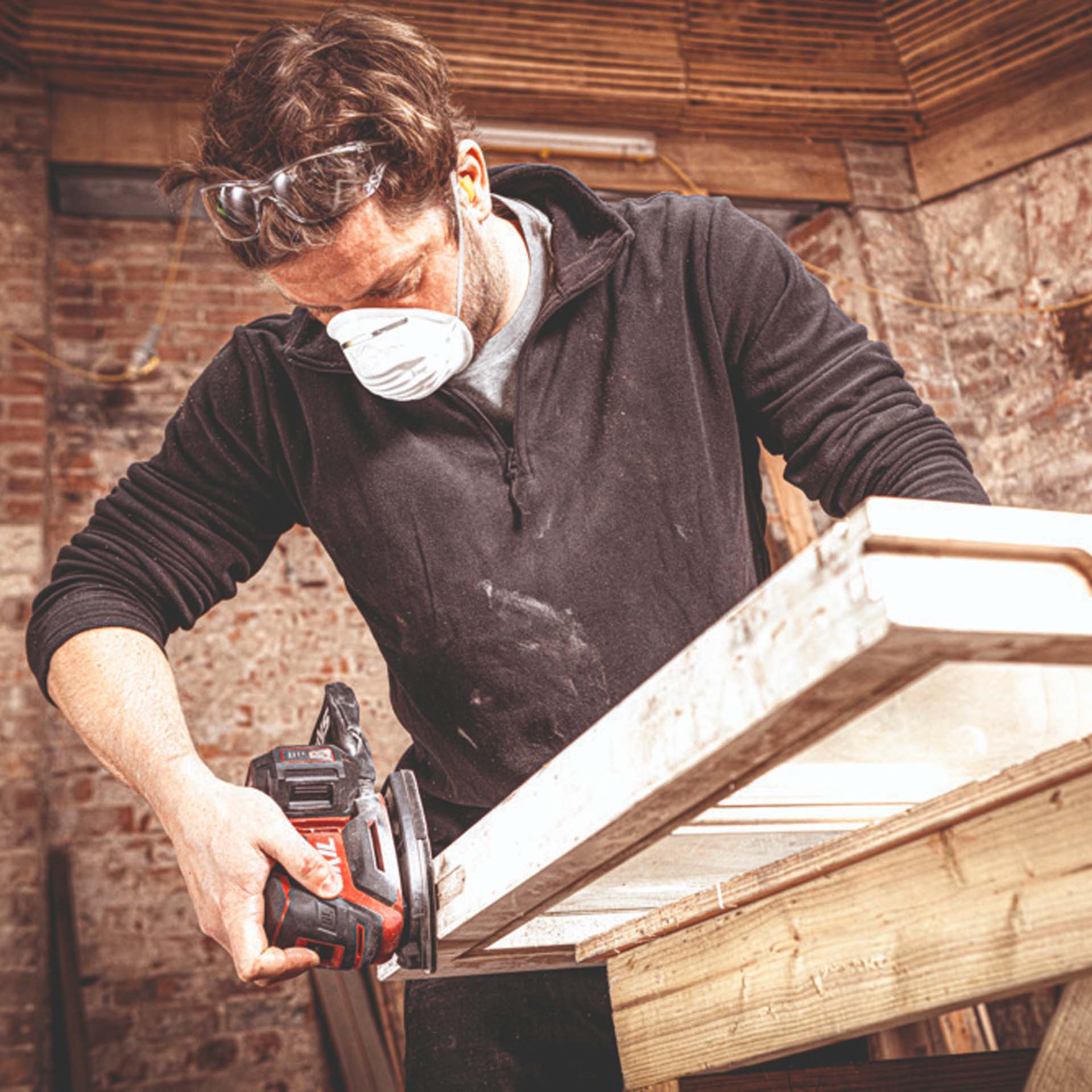 Lixadora Multifunções a Bateria Brushless 151x102mm 20V sem Bateria 3720 CD Skil