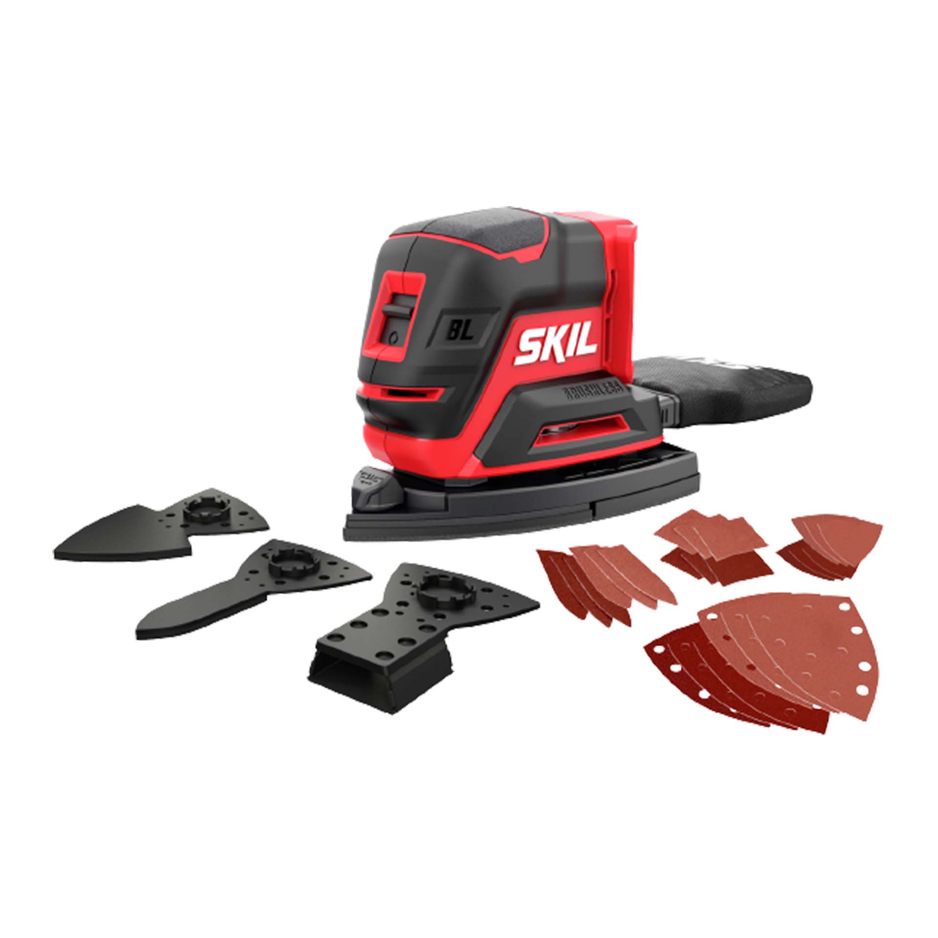 Lixadora Multifunções a Bateria Brushless 151x102mm 20V sem Bateria 3720 CD Skil