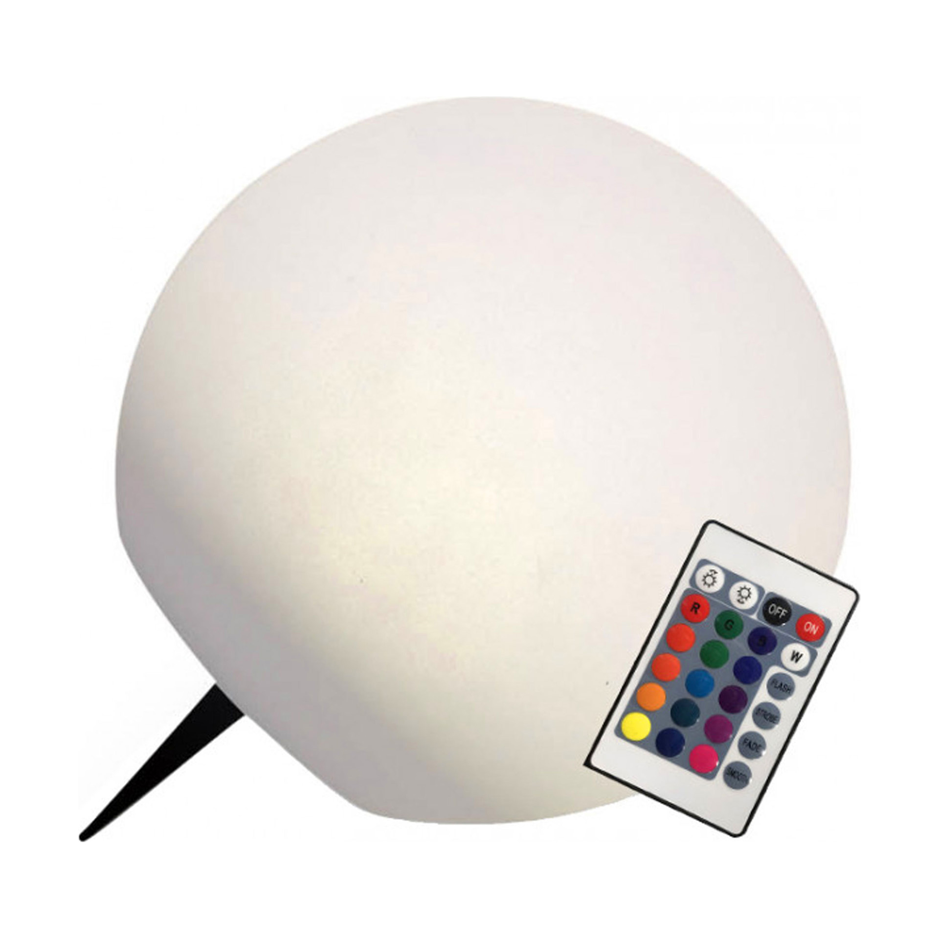 Candeeiro Solar Bola com Comando para Cores