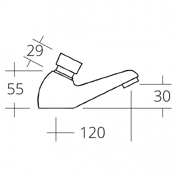 Torneira de Lavatório Temporizada em Latão Cromado Torneira de Lavatório Temporizada em Latão Cromado