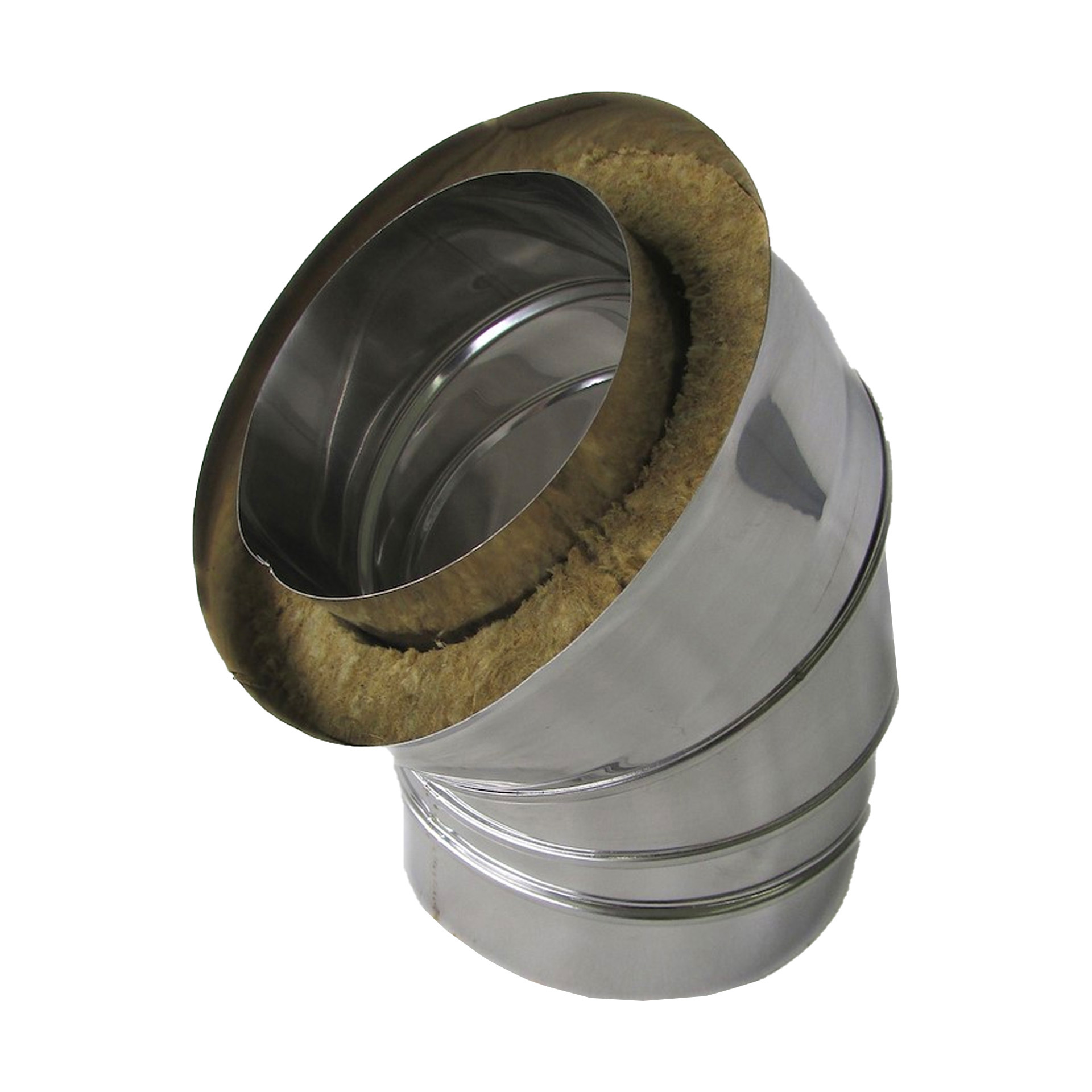 Curva Dupla Inox 45º Ø 100/150mm