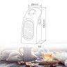 Mini Aquecedor de Tomada 400W Bardei Niaros