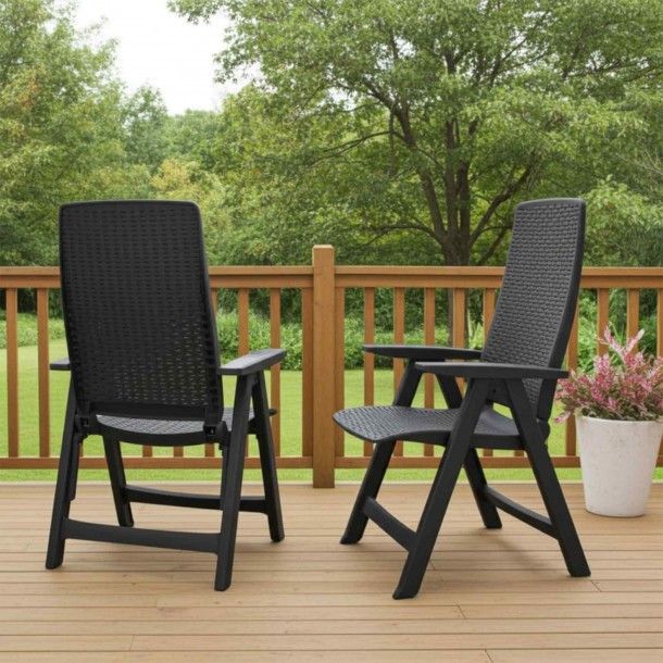 Cadeira de Jardim Multiposies Rio Antracite