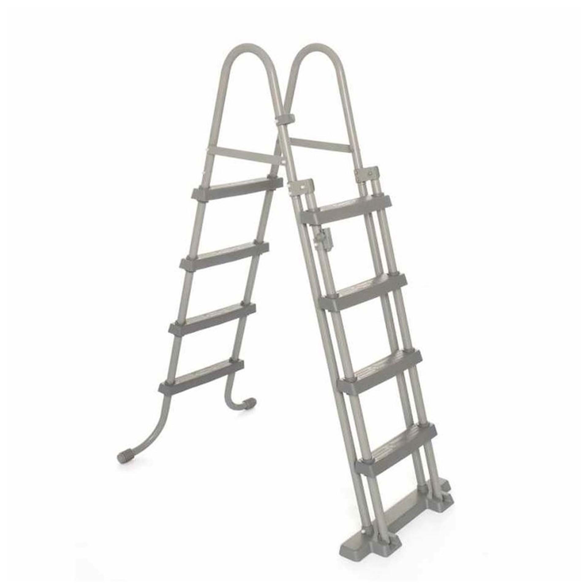 Escada para Piscina de Ferro e Plástico 122cm BestWay