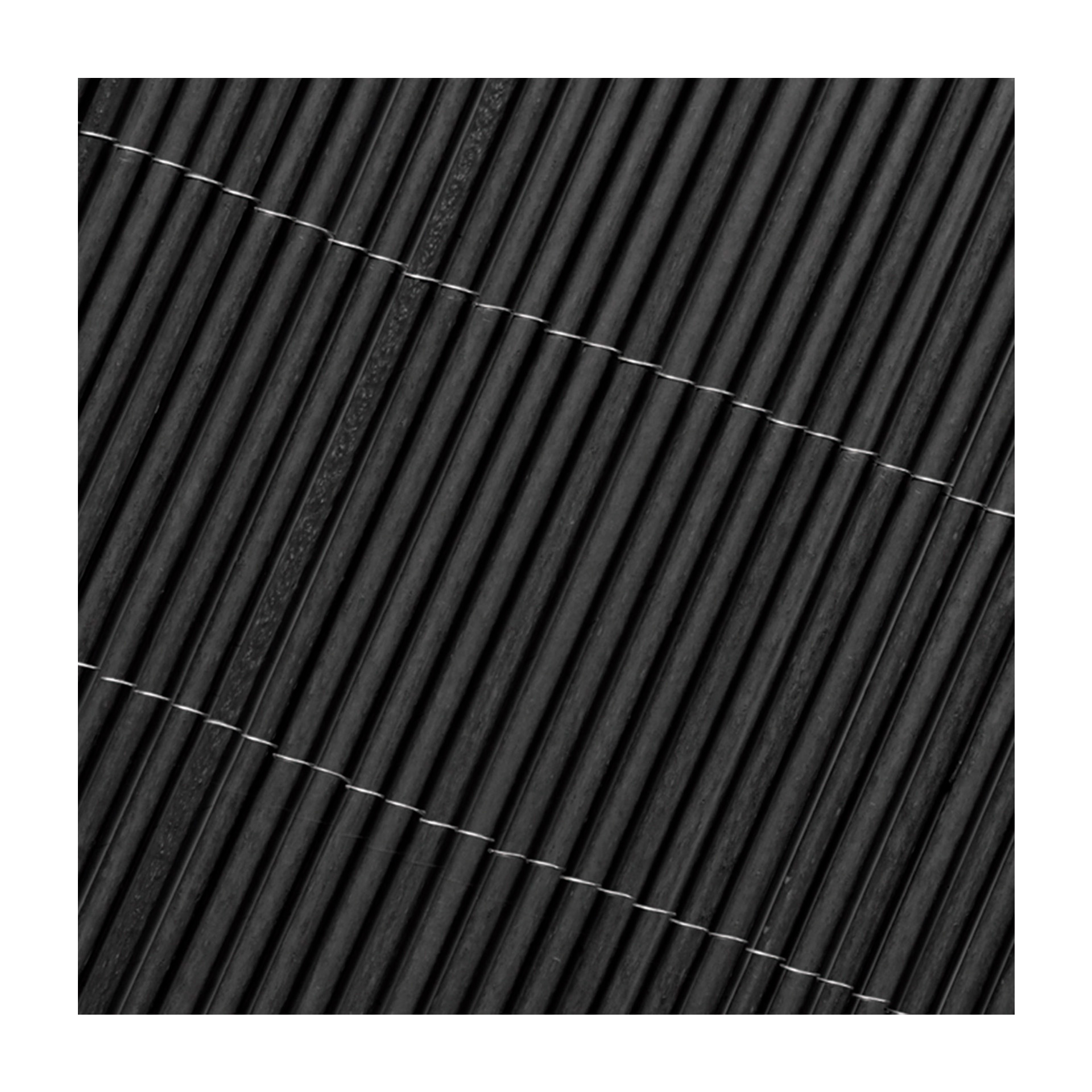 Vedação Fixa Mimbre Sintético Antracite 90x300cm Catral