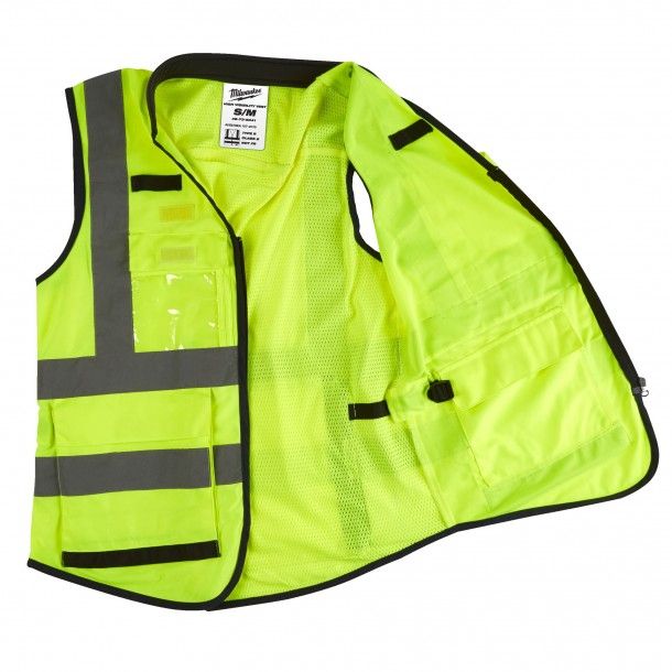 Colete Alta Visibilidade Premium Amarelo L/XL Milwaukee Colete Alta Visibilidade Premium Amarelo L/XL Milwaukee