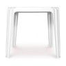 Mesa de Resina Viana Branca 75x75cm Mesa de Resina Viana Branca 75x75cm