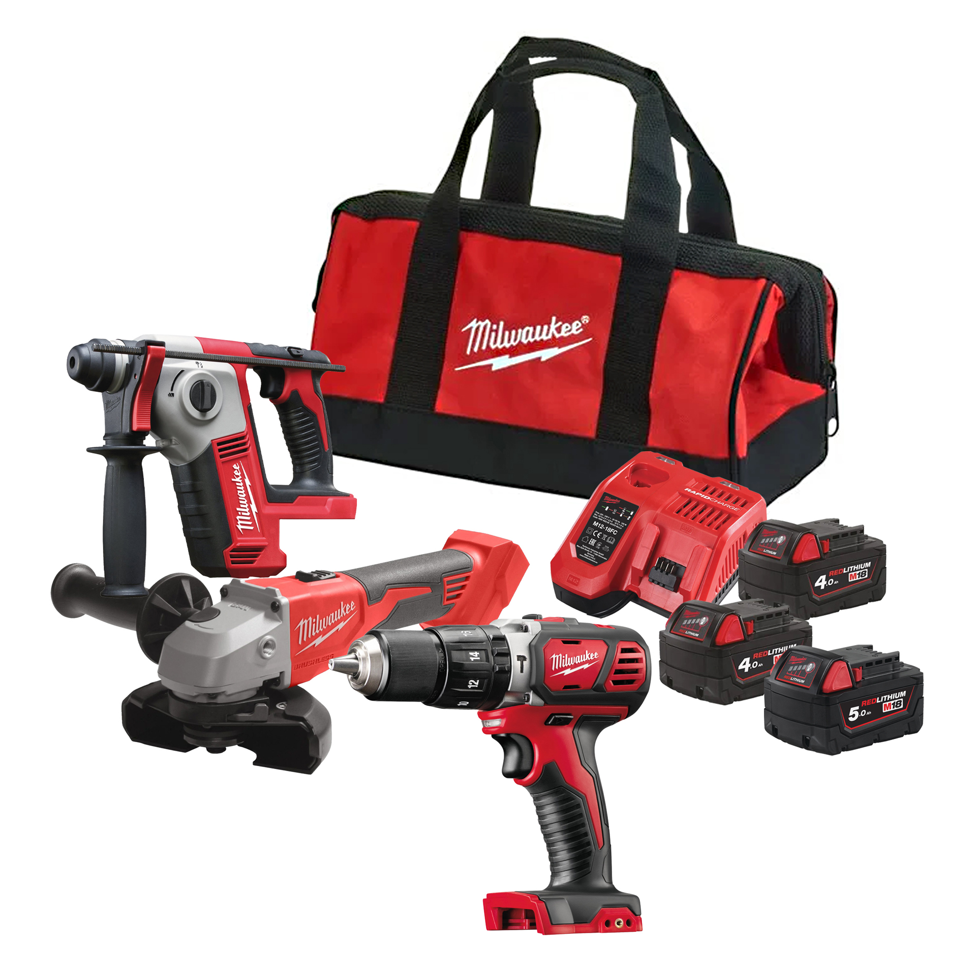 Kit para Canalizador a Bateria 18V com 3 Baterias M18BPP3D-543B Milwaukee