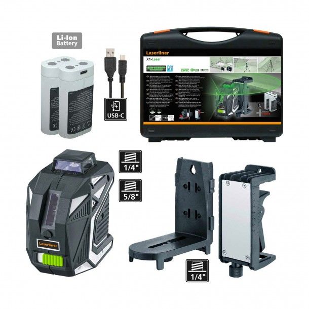 Nível a Laser 360º Linha Verde X1 Laserliner Nível a Laser 360º Linha Verde X1 Laserliner