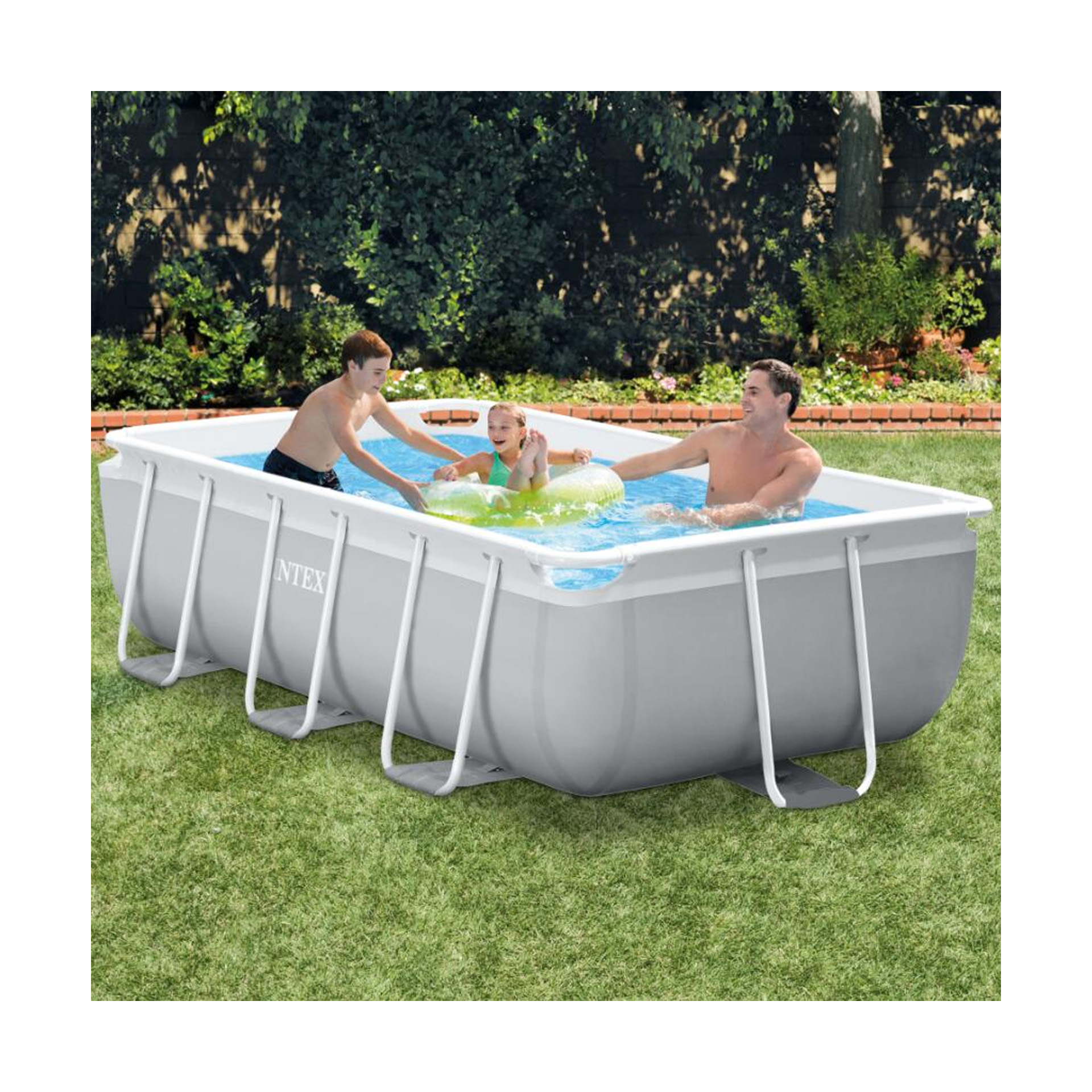 Piscina Intex Prism Frame com Acessórios 300x175x80cm Desmontável Retangular