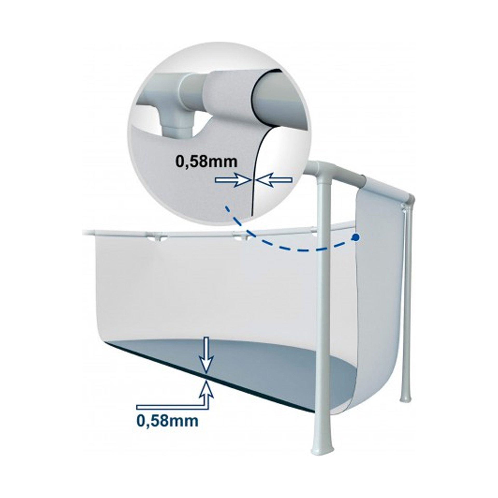 Piscina Intex Prism Frame com Acessórios 300x175x80cm Desmontável Retangular
