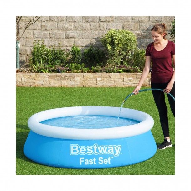 Piscina Bestway Fast Set 183x51cm Insuflável Redonda Piscina Bestway Fast Set 183x51cm Insuflável Redonda