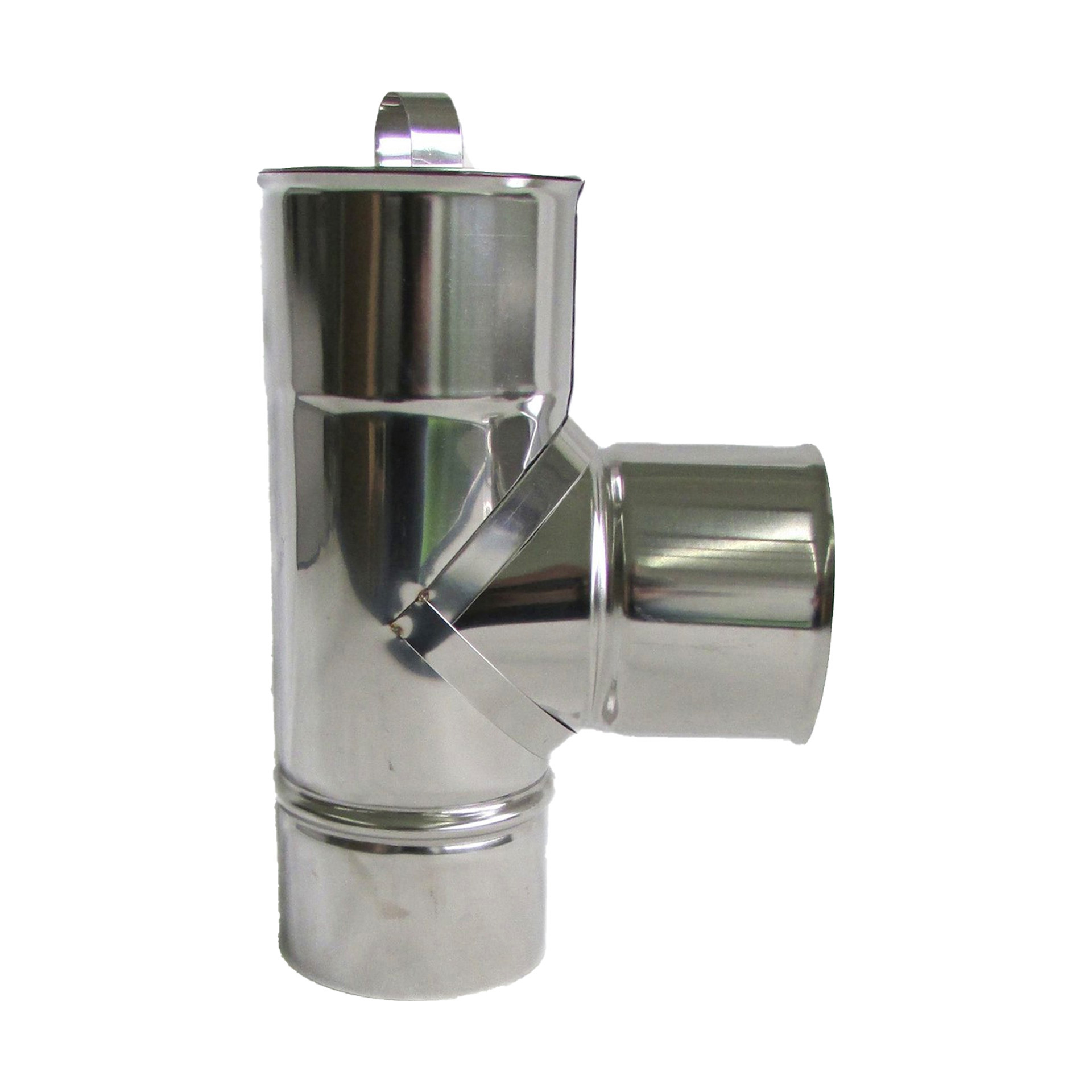 Tê Duplo Ø 80x130mm Inox 304