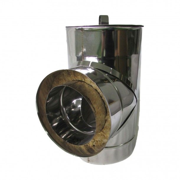 Tê Duplo Ø 80x130mm Inox 304 Tê Duplo Ø 80x130mm Inox 304