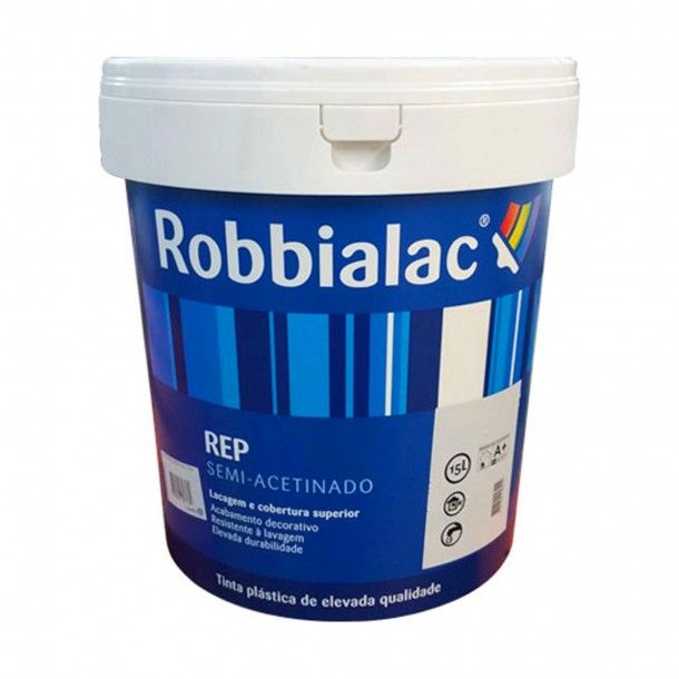 Tinta REP Semi Acetinado Branco 15L Robbialac Tinta REP Semi Acetinado Branco 15L Robbialac