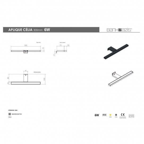 Aplique Célia LED Aplique Célia LED
