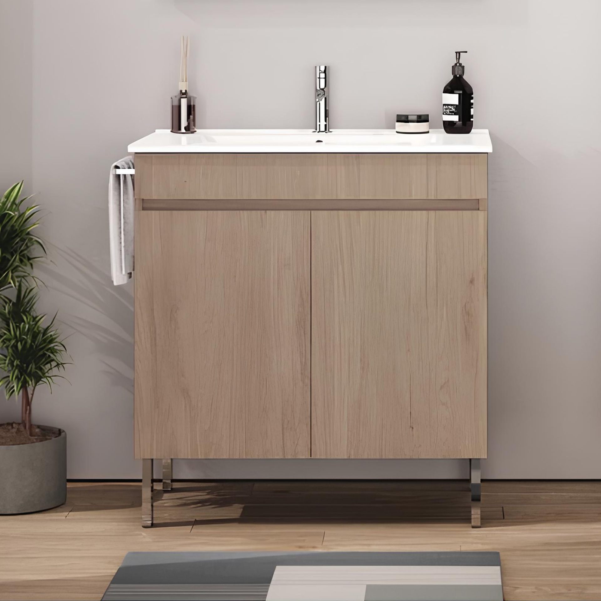 Móvel Luana Chene 60x45cm com Lavatório Banhoazis