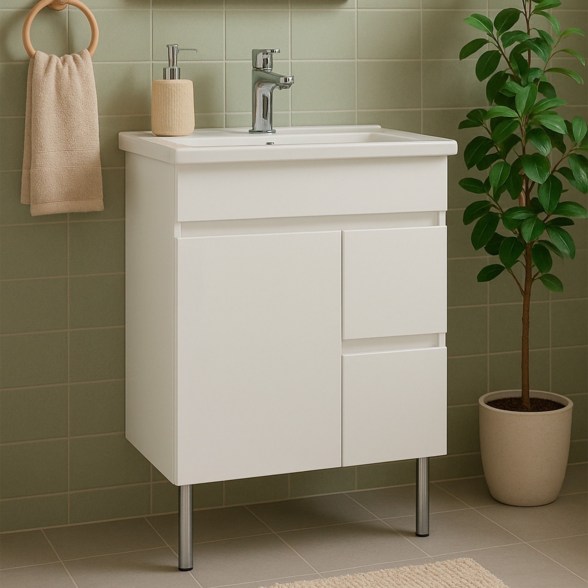 Móvel Casa de Banho Iris 60 com Lavatório 60 Fifty Banhoazis