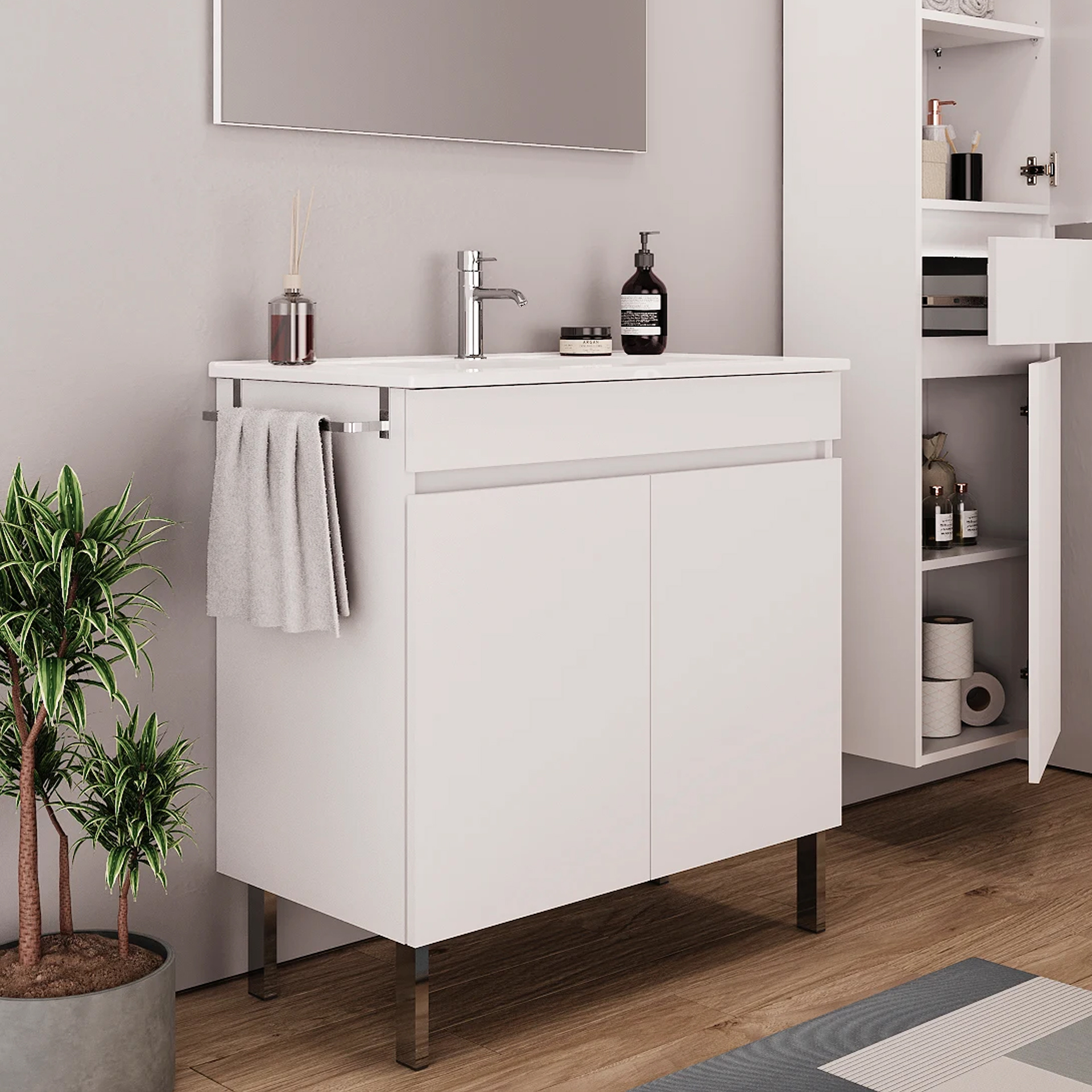 Móvel Casa de Banho Luana 80 Sem Lavatório Banhoazis