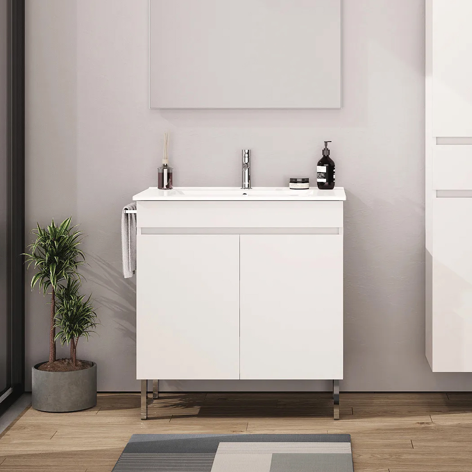 Móvel Casa de Banho Luana 80 Sem Lavatório Banhoazis