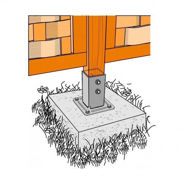 Sapata Galvanizada PPJ 71x150mm Sapata Galvanizada PPJ 71x150mm