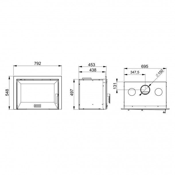 Recuperador de Calor a Lenha 13KW I-12-SB Subtil Recuperador de Calor a Lenha 13KW I-12-SB Subtil
