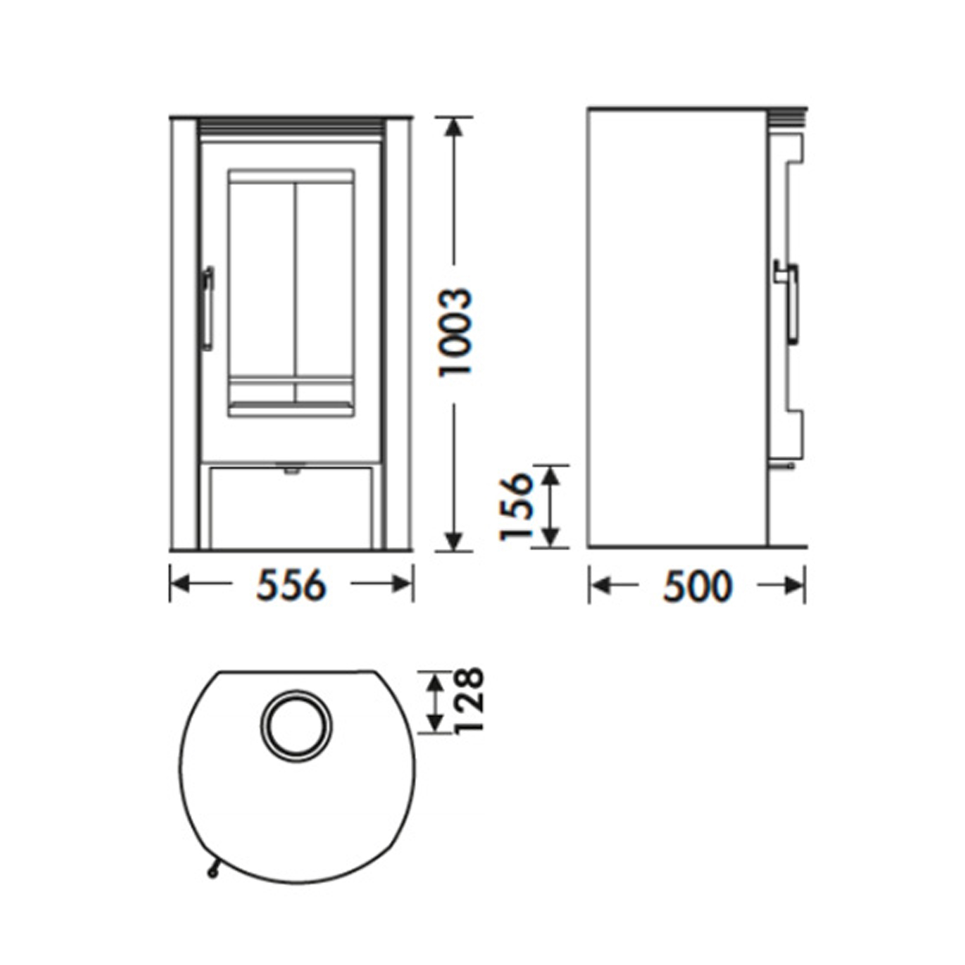 Salamandra a Lenha 8KW Delta Panadero