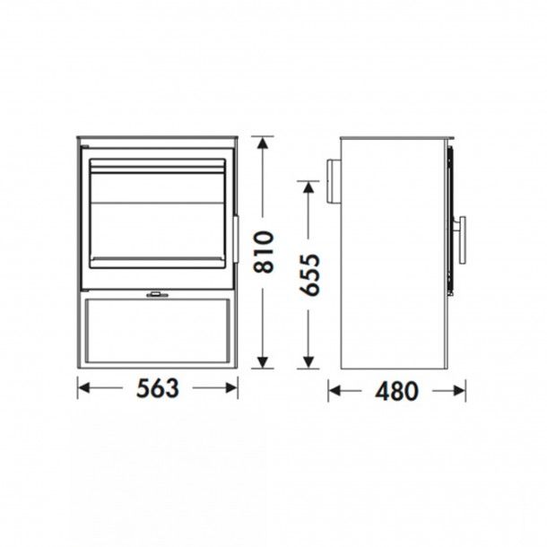 Salamandra a Lenha 7,1KW Saphir Panadero Salamandra a Lenha 7,1KW Saphir Panadero