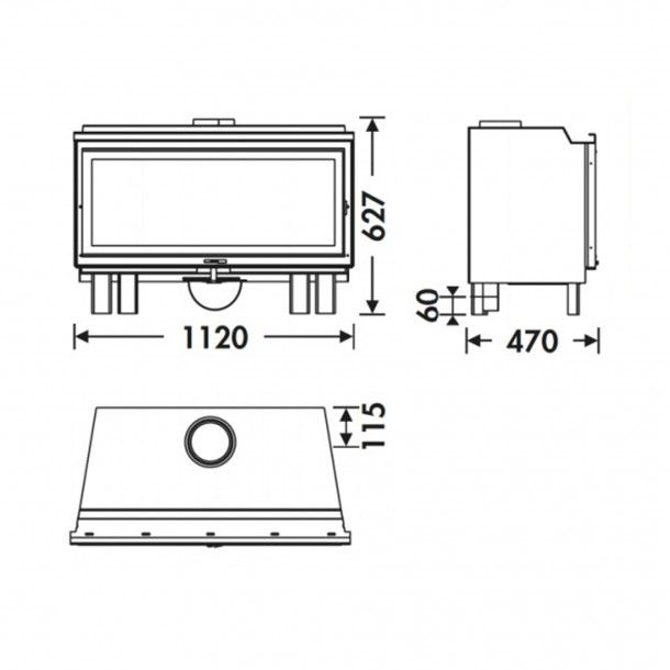 Recuperador de Calor a Lenha 8,9KW 101-S Panadero Recuperador de Calor a Lenha 8,9KW 101-S Panadero