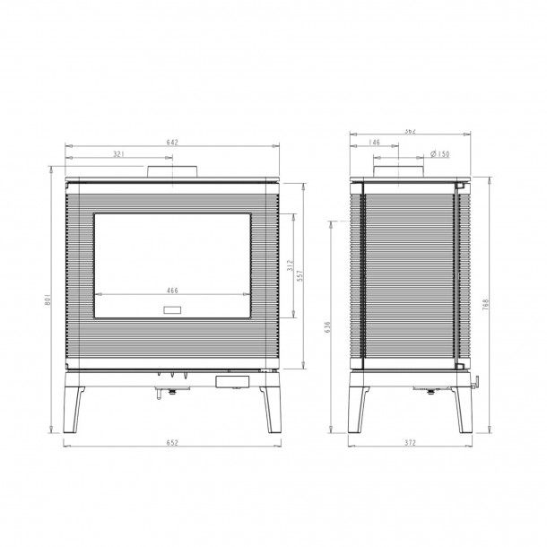 Salamandra a Lenha 9KW Kazan Invicta