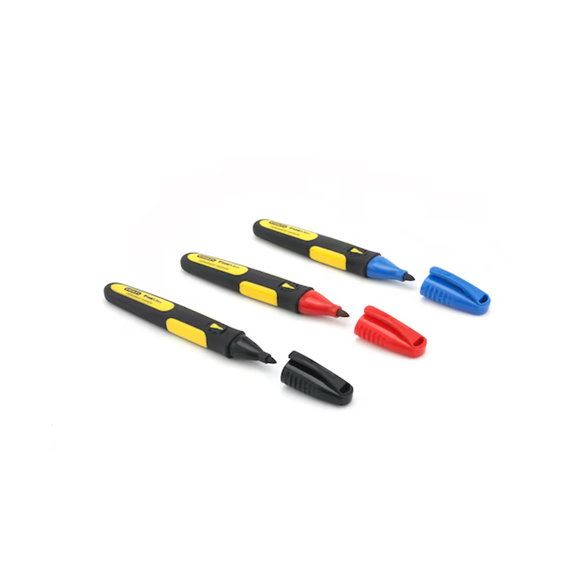 Marcadores Ponta Fina Fatmax Vermelho, Azul e Preto Stanley