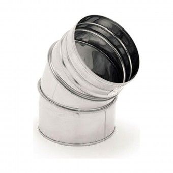Curva Inox 45º Ø 80mm Curva Inox 45º Ø 80mm