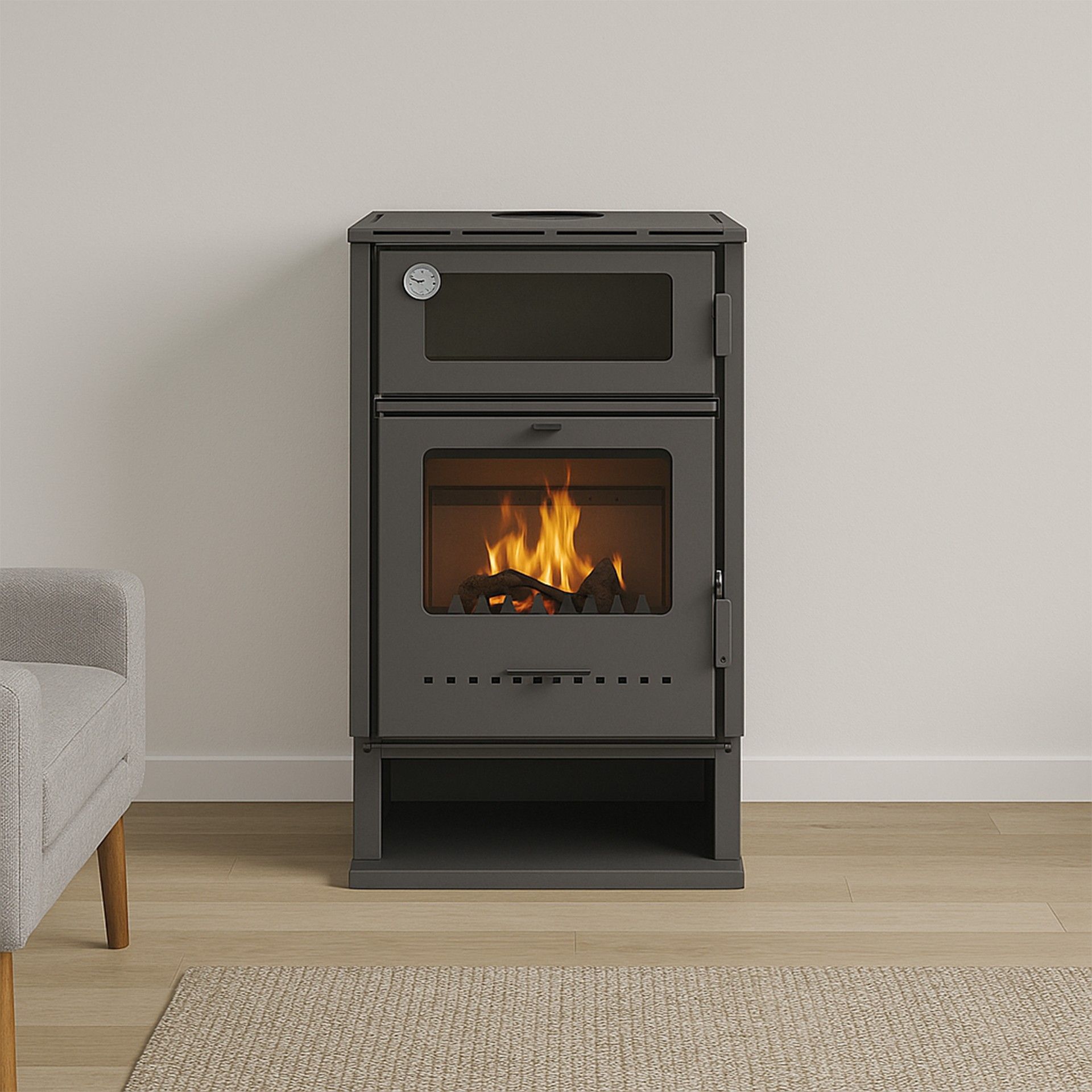 Salamandra a Lenha 8,30KW Forno Beta Alpis