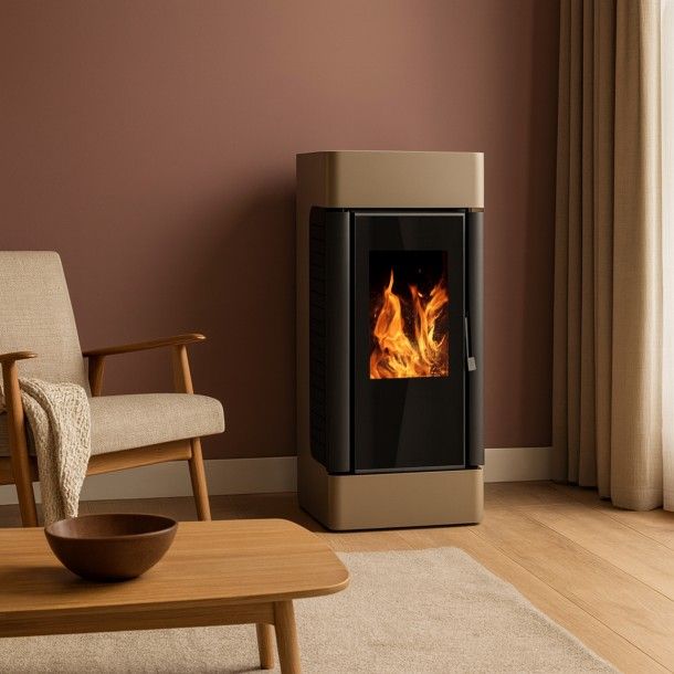 Salamandra a Pellets 10KW Santorini Delba